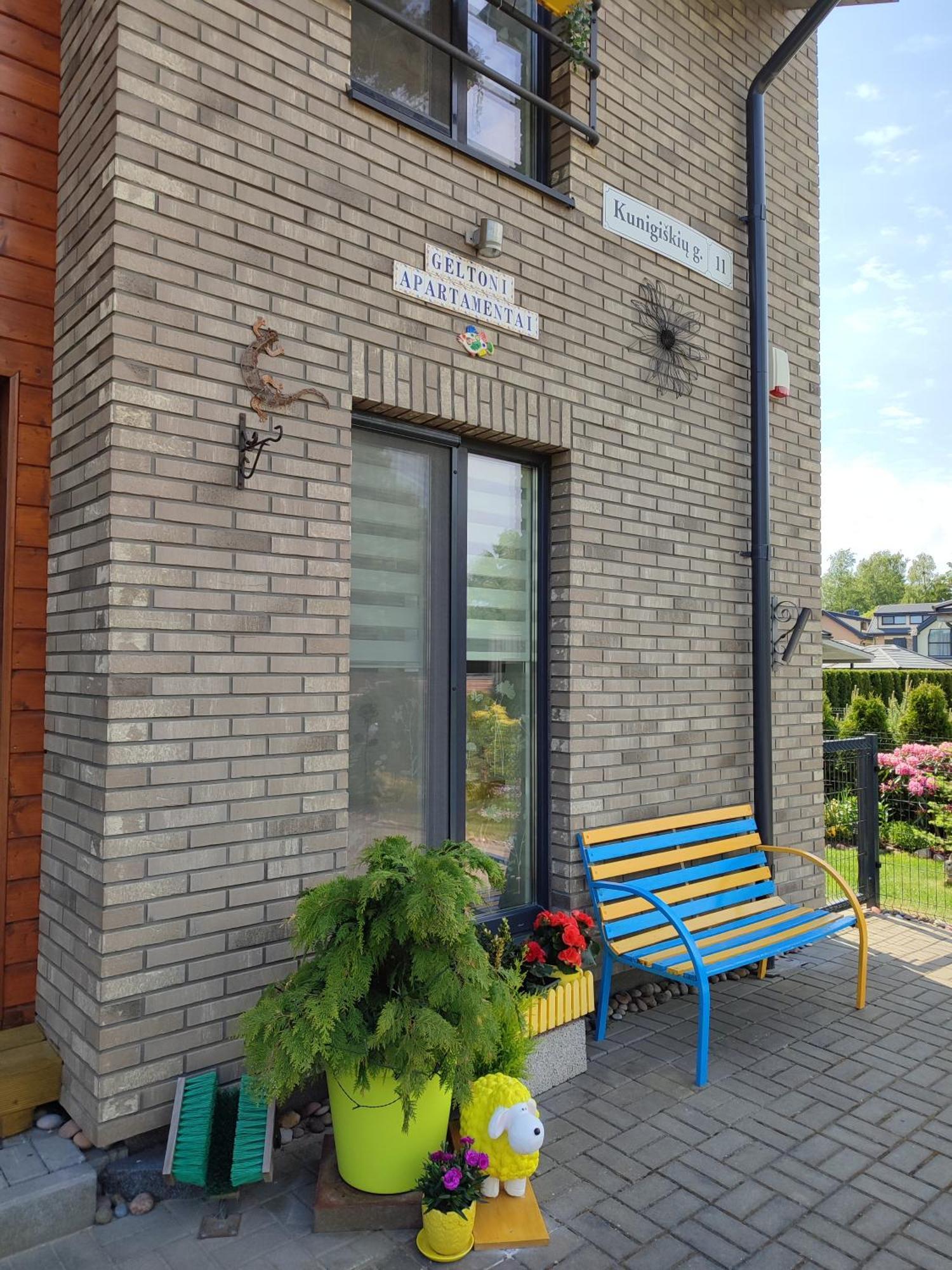 Geltoni apartamentai Palanga Bagian luar foto